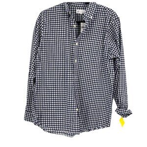 GAP Blue & White Plaid Button-Up Shirt | Men's Casual Wear